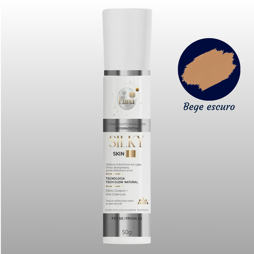 Tonalizante Facial 3 em 1: Proteção, Cobertura e Tratamento 50g - Bege escuro