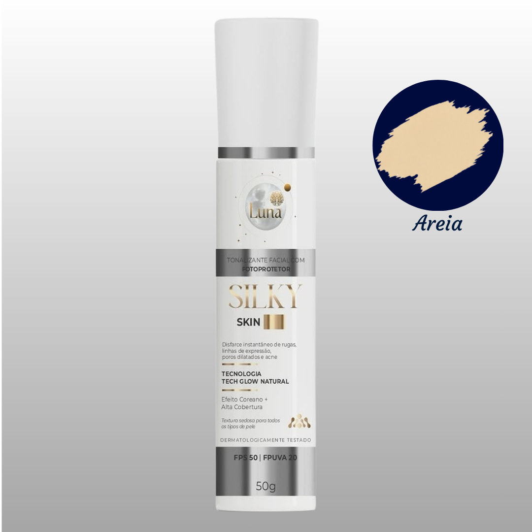 Tonalizante Facial 3 em 1: Proteção, Cobertura e Tratamento 50g - Areia
