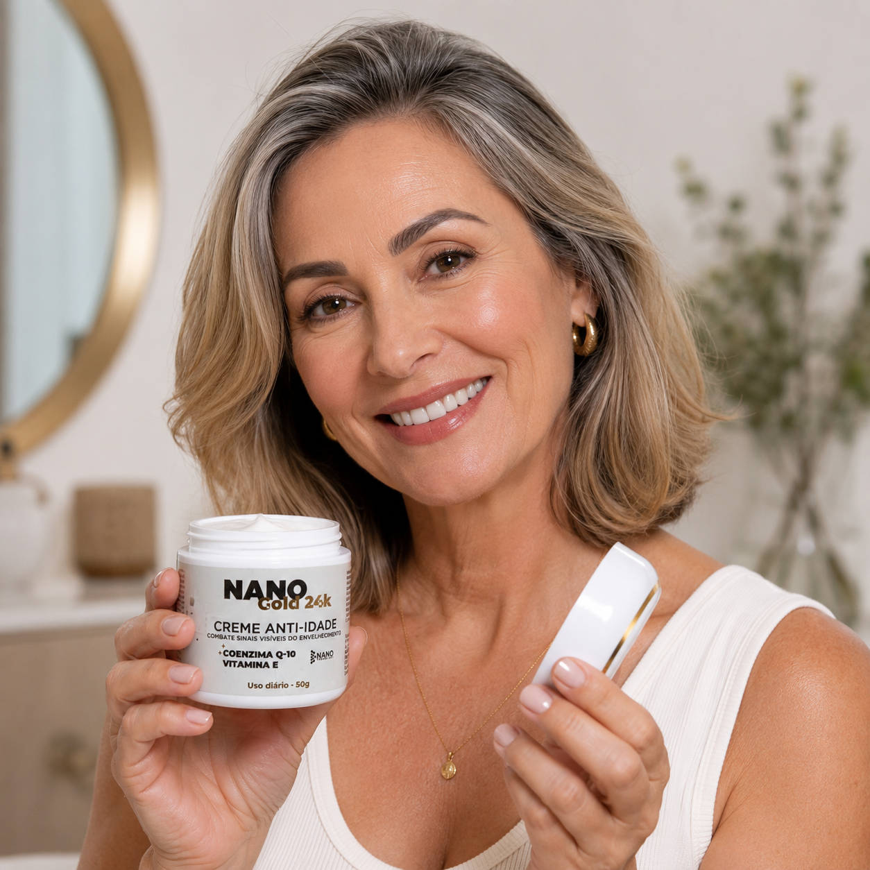 Creme anti-idade Coenzima Q-10 e Vit E 50g