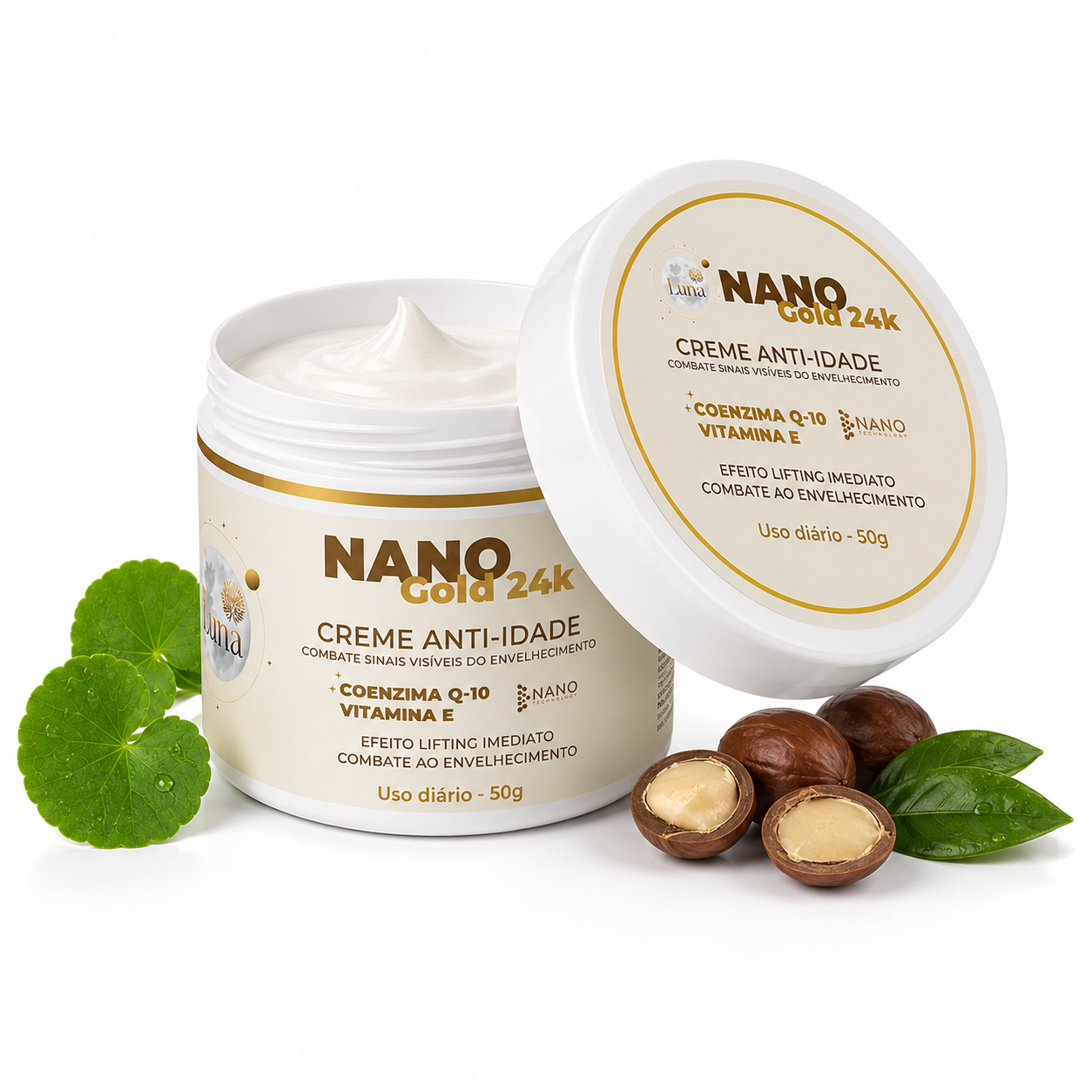 Creme anti-idade Coenzima Q-10 e Vit E 50g