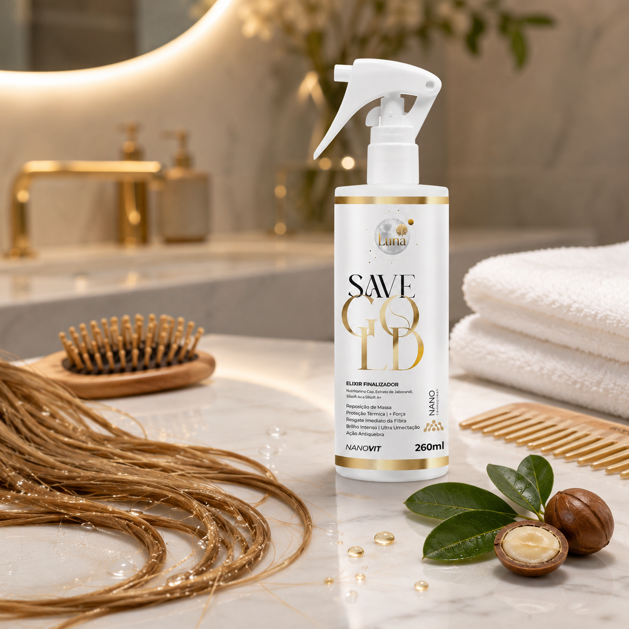 Elixir Finalizador Capilar Antifrizz e Proteção Térmica 260ml