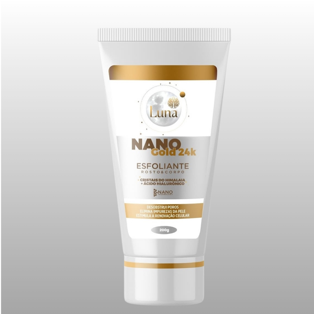 Esfoliante Facial e Corporal Nano Gold 24K 200g