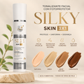 Silky Skin Tonalizante Facial 3 em 1: Proteção, Cobertura e Tratamento 50g