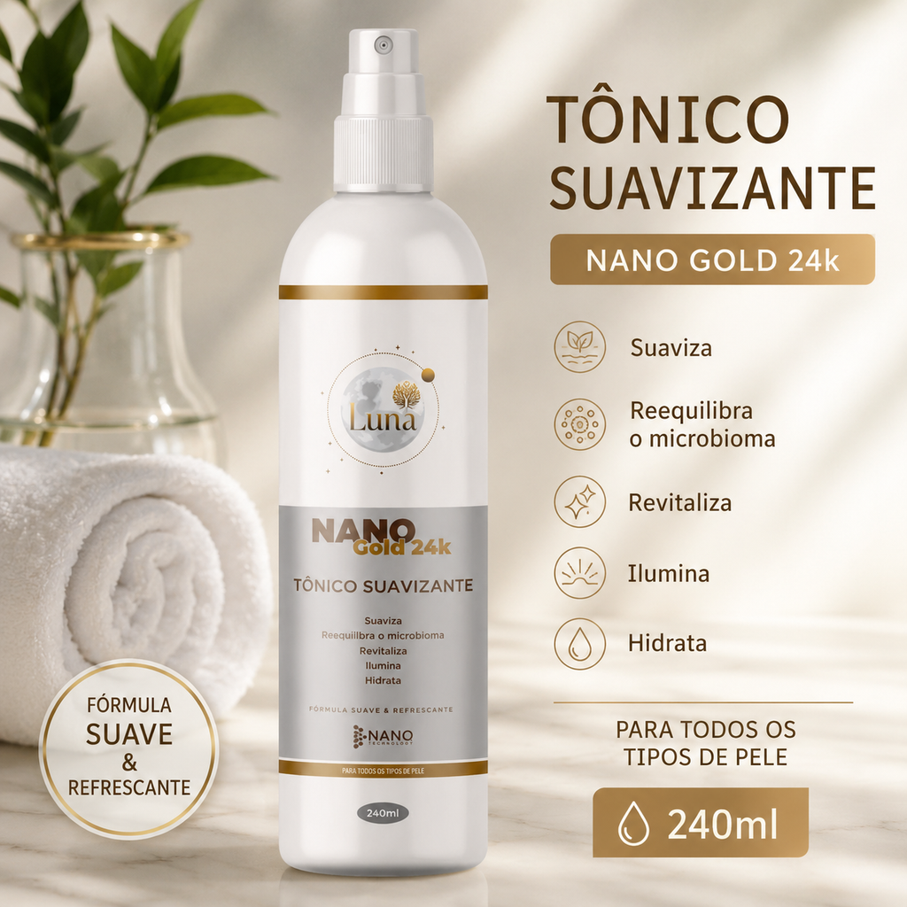 Combo de Cuidados Faciais Nano Gold – Compre 2 e Leve 3